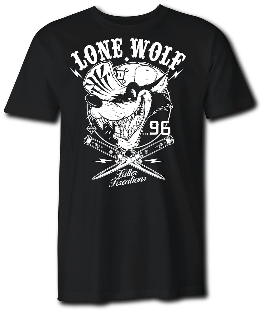 Image of LONE WOLF TEE / BLACK
