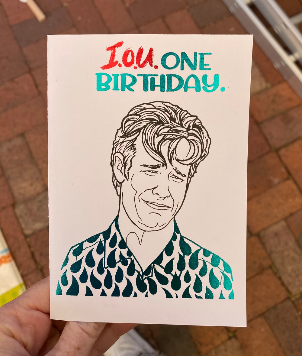 Image of Isolation birthday card: Sad Dawson