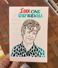 Image 1 of Isolation birthday card: Sad Dawson