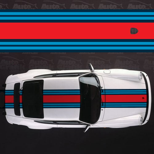 Image of MARTINI RACING WIDE OVER STRIPE DECAL KIT