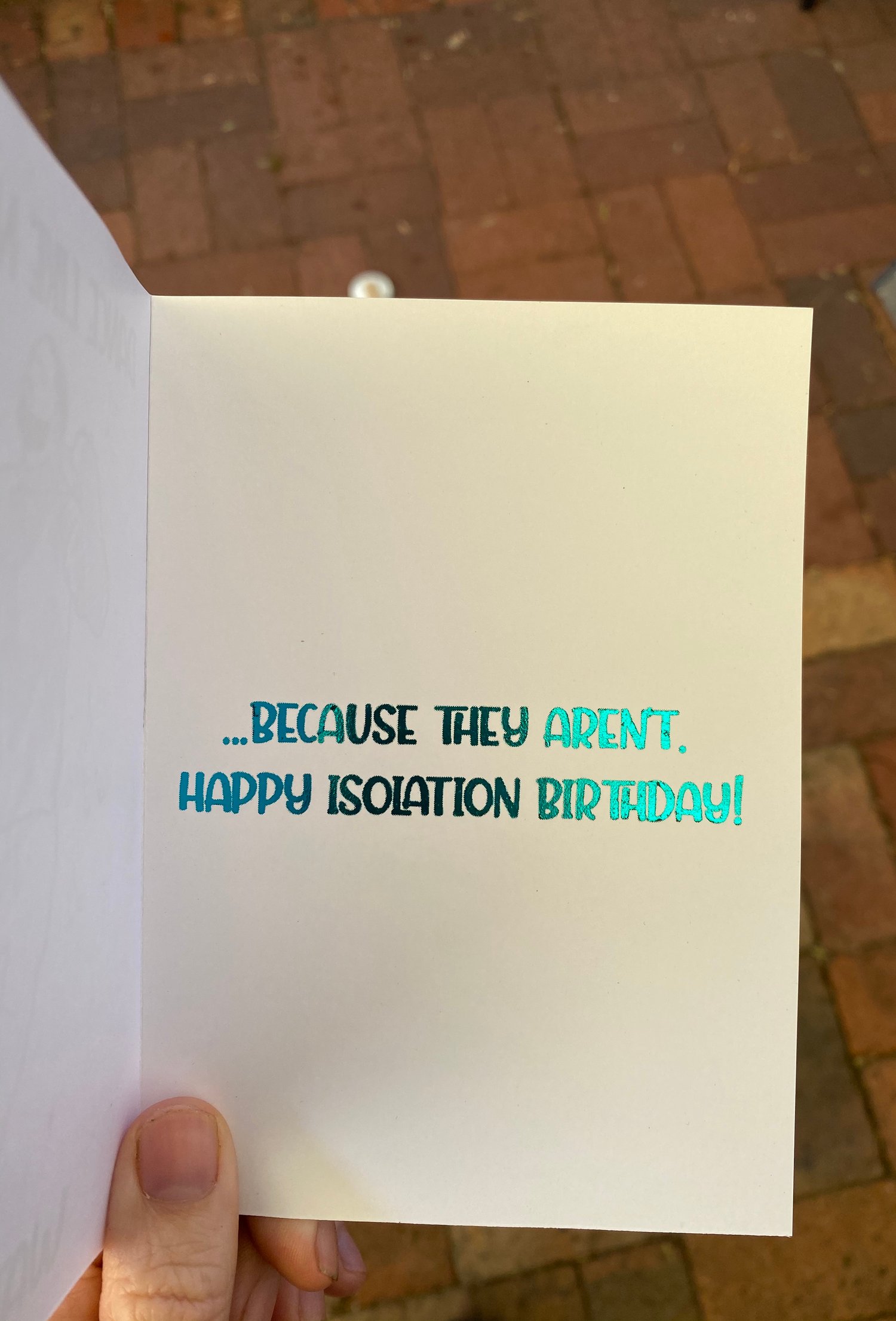 Image of Isolation birthday card: Drake dancing