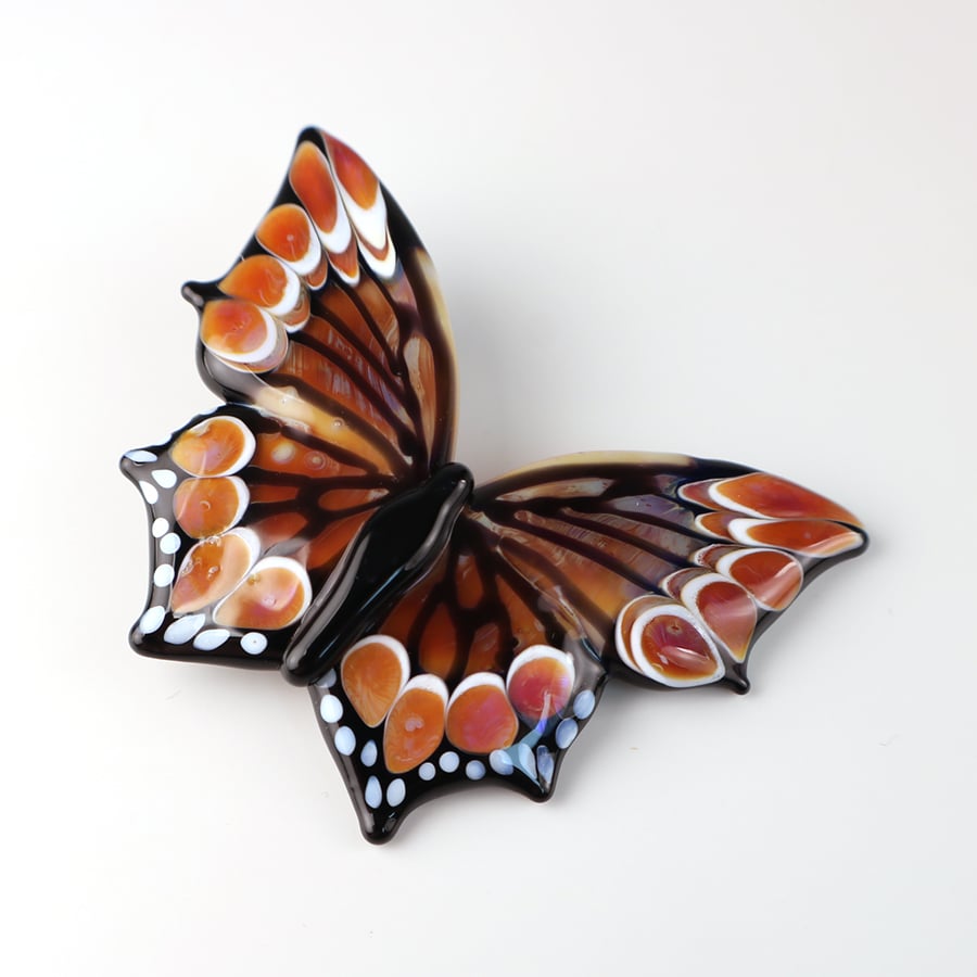 Borosilicate Butterfly in Warm Ambers 