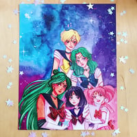 Image 1 of Pretty Space Scouts 2 Watercolor Print