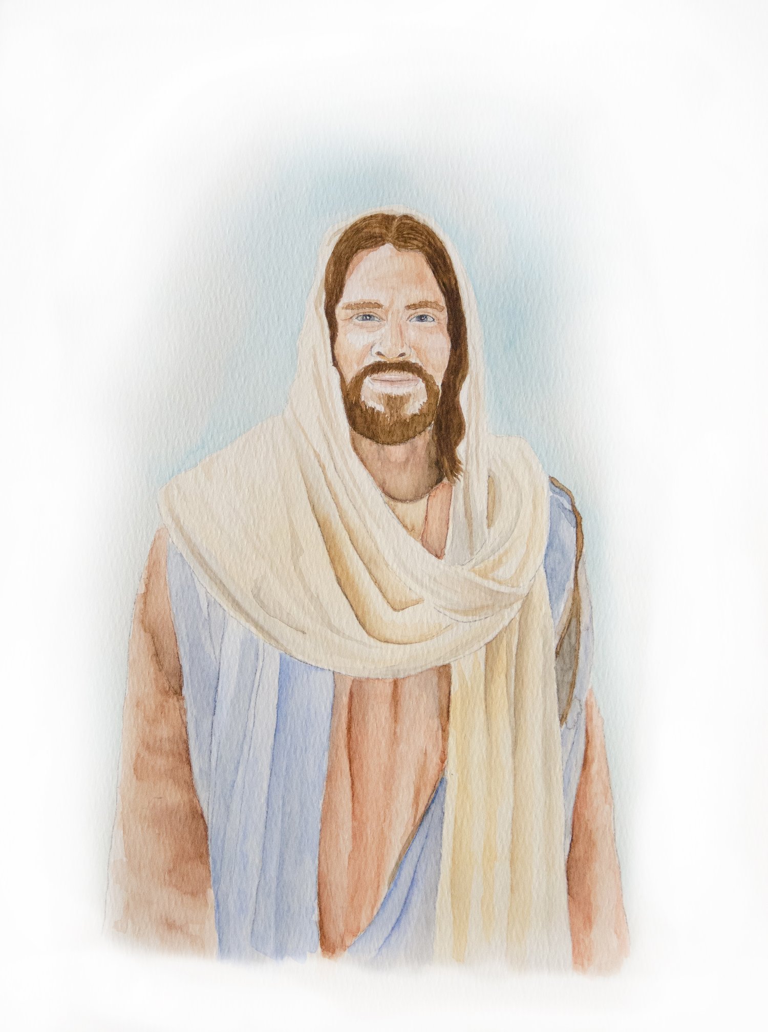 Original Watercolor Christ Pbandjartist