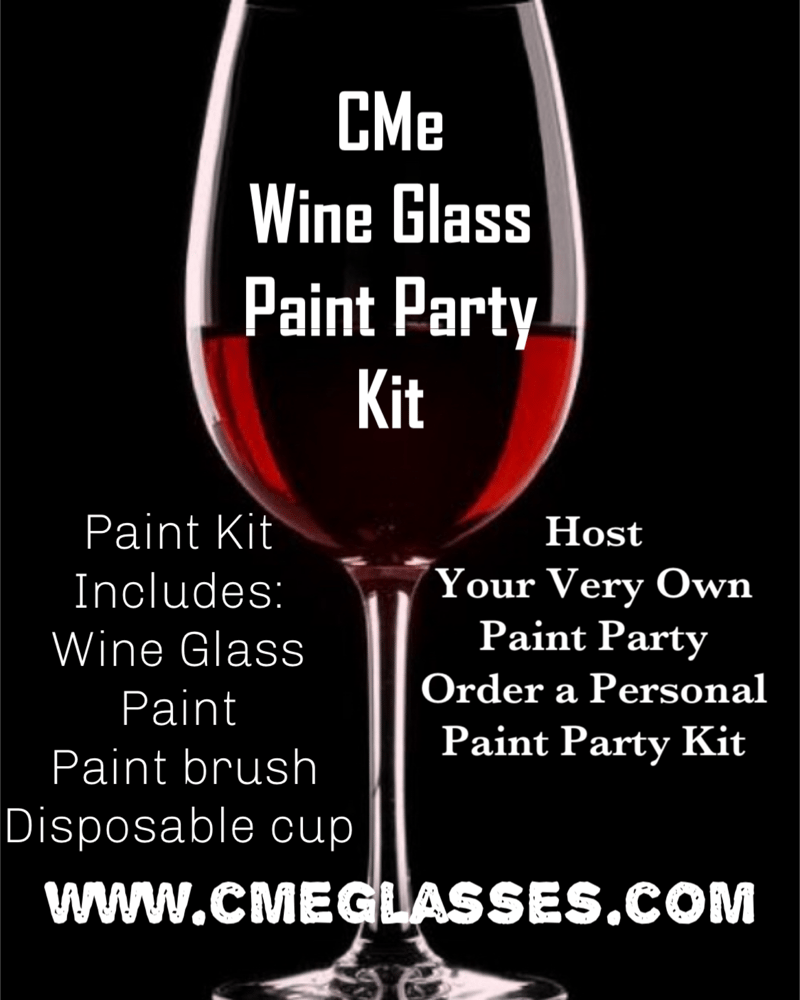 Image of WINE GLASS Paint Party Kit