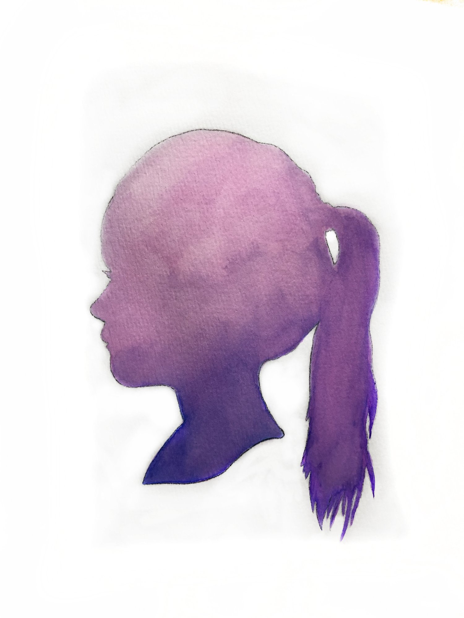 Image of Silhouette - Custom Watercolor