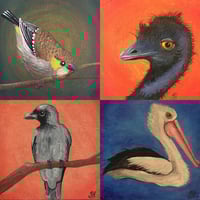 Image 1 of Small Tasmanian Bird Original Paintings
