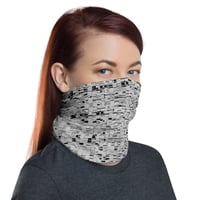 Image 1 of GREY SQUARED UNISEX NECK GATOR