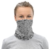 Image 3 of GREY SQUARED UNISEX NECK GATOR