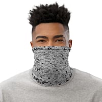 Image 2 of GREY SQUARED UNISEX NECK GATOR