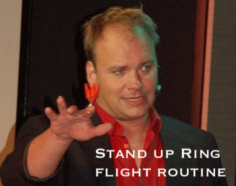 Image of Standing Up Flying Ring Routine