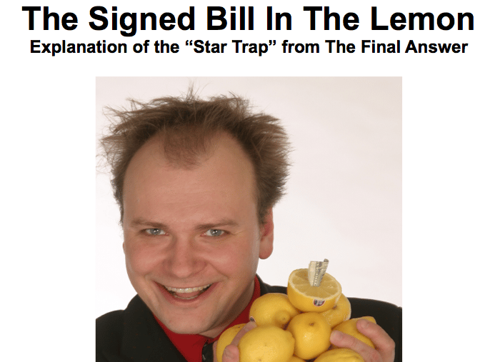Image of The Signed Bill in the Lemon Notes