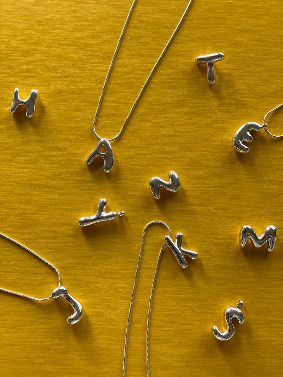 Bubble Alphabet Necklace | mur jewellery