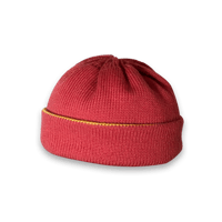 colorswap beanie - red+yellow [100% merino wool]