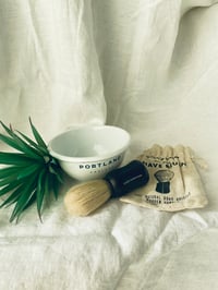 Shaving Tin and Brush