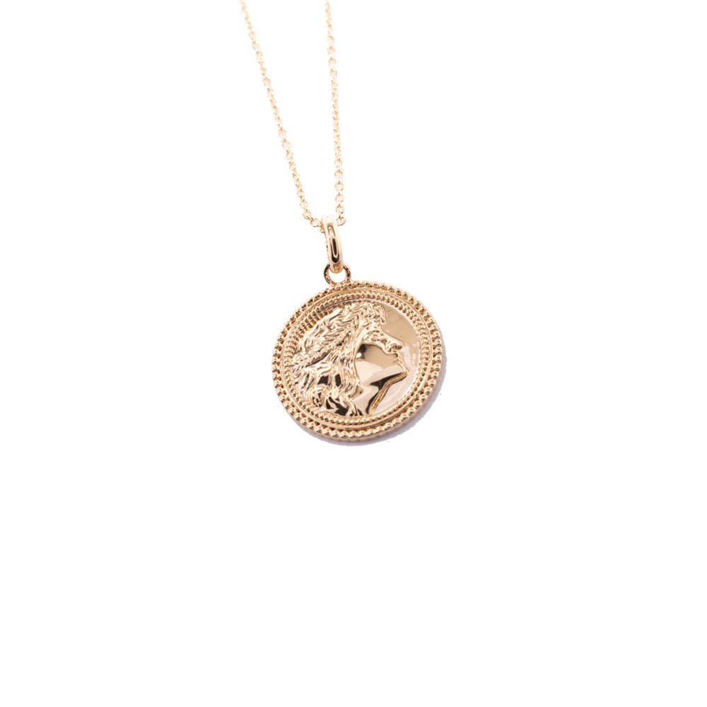 Roman coin necklace on sale gold