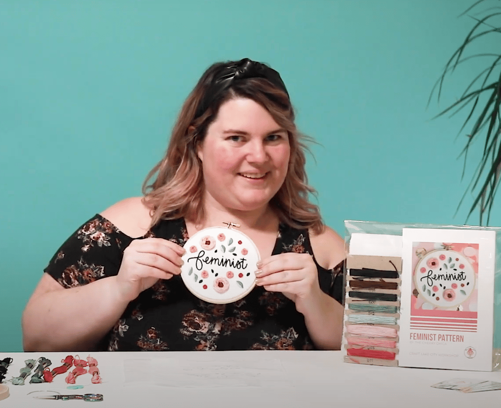 Image of Workshop Supply Box: Feminist Embroidery