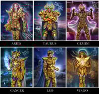 Image 2 of "THE LEGEND OF THE XII SAINTS" 50x40cm limited ed. of 100 prints on 400gr. fine art canvas