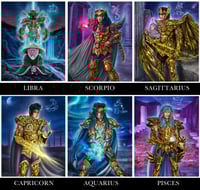 Image 3 of "THE LEGEND OF THE XII SAINTS" 50x40cm limited ed. of 100 prints on 400gr. fine art canvas