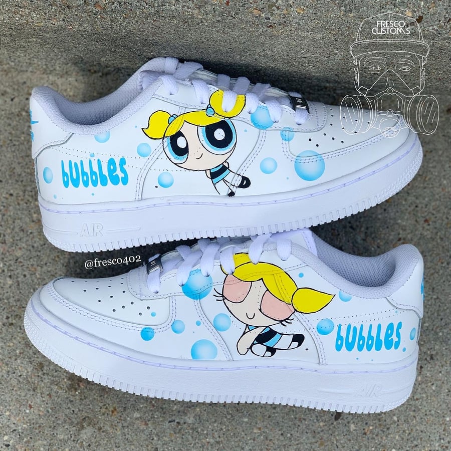 Image of Bubbles Custom AF1s - Power Puff Girls 