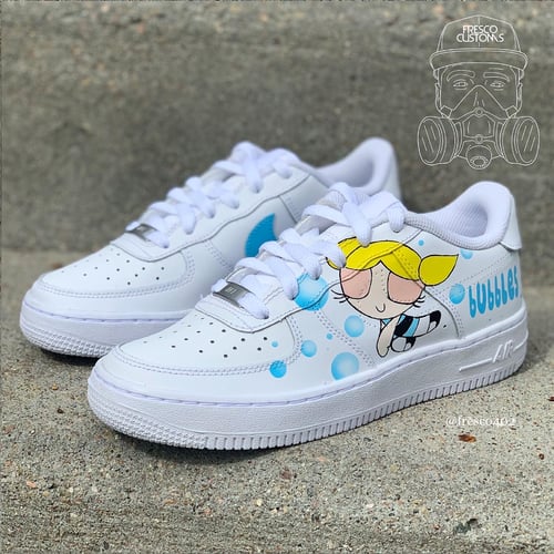 Image of Bubbles Custom AF1s - Power Puff Girls 