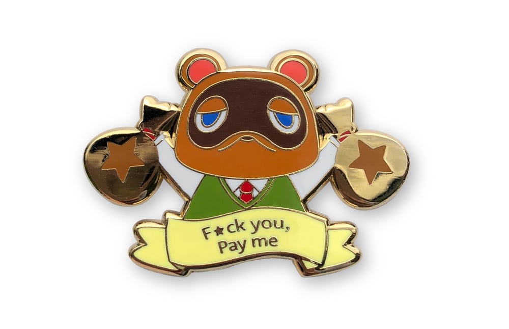 Image of Pay me enamel pin