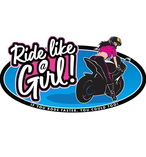 Image of Ride Like A Girl! - White Mug. 11oz.