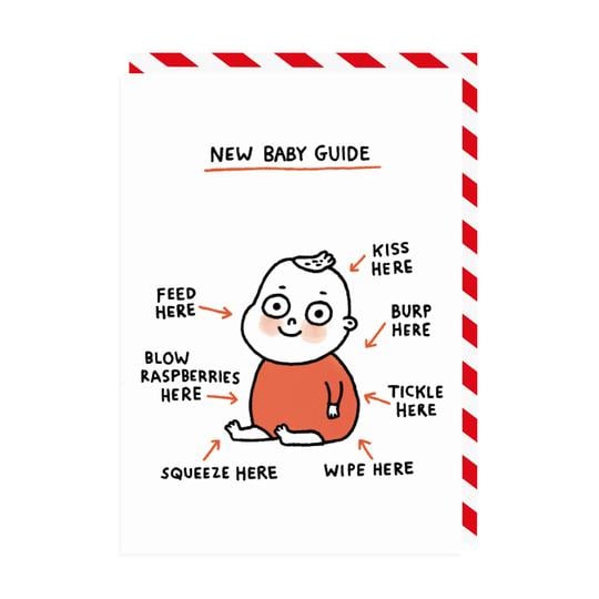 Image of New Baby Guide Greeting Card