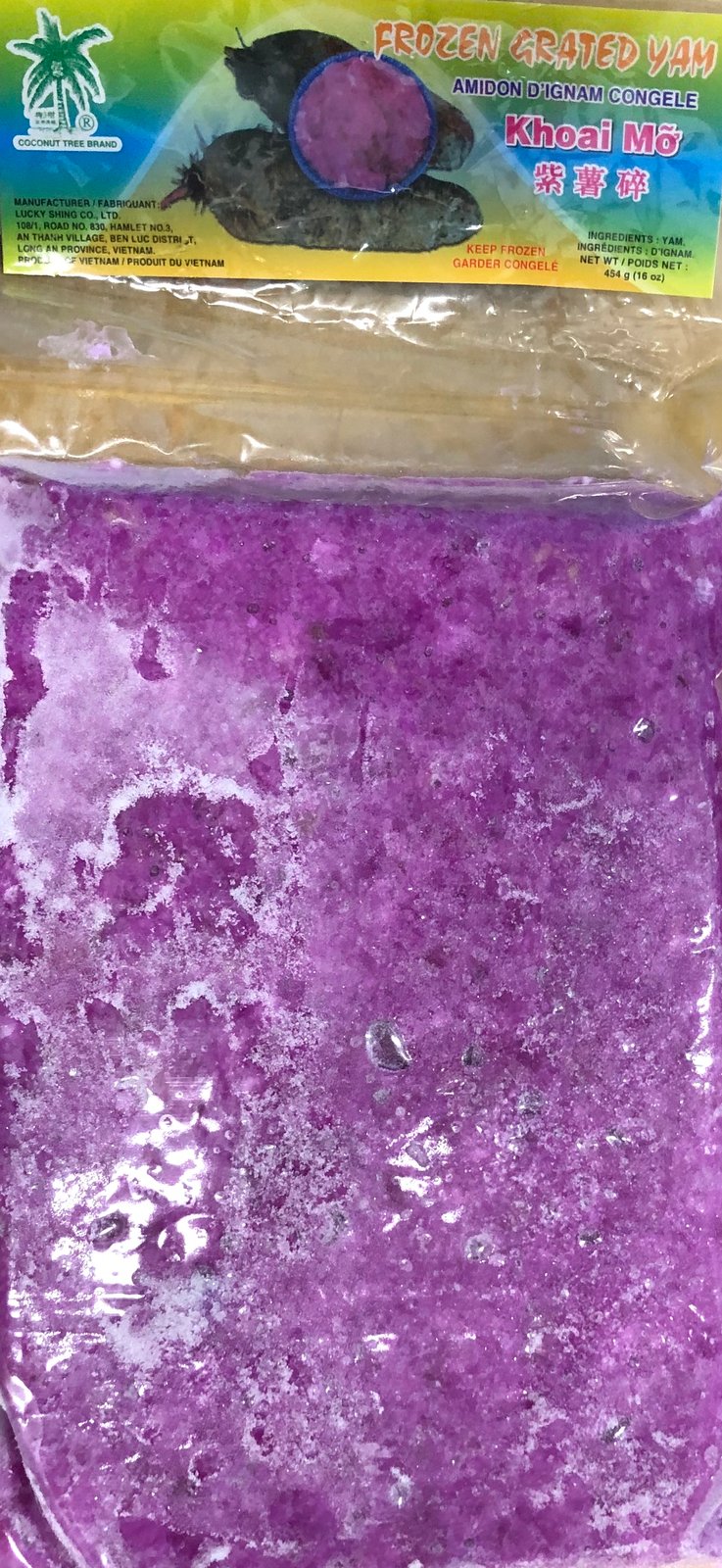 grated purple yam grated purple yam