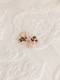 Leopard Bow Clip