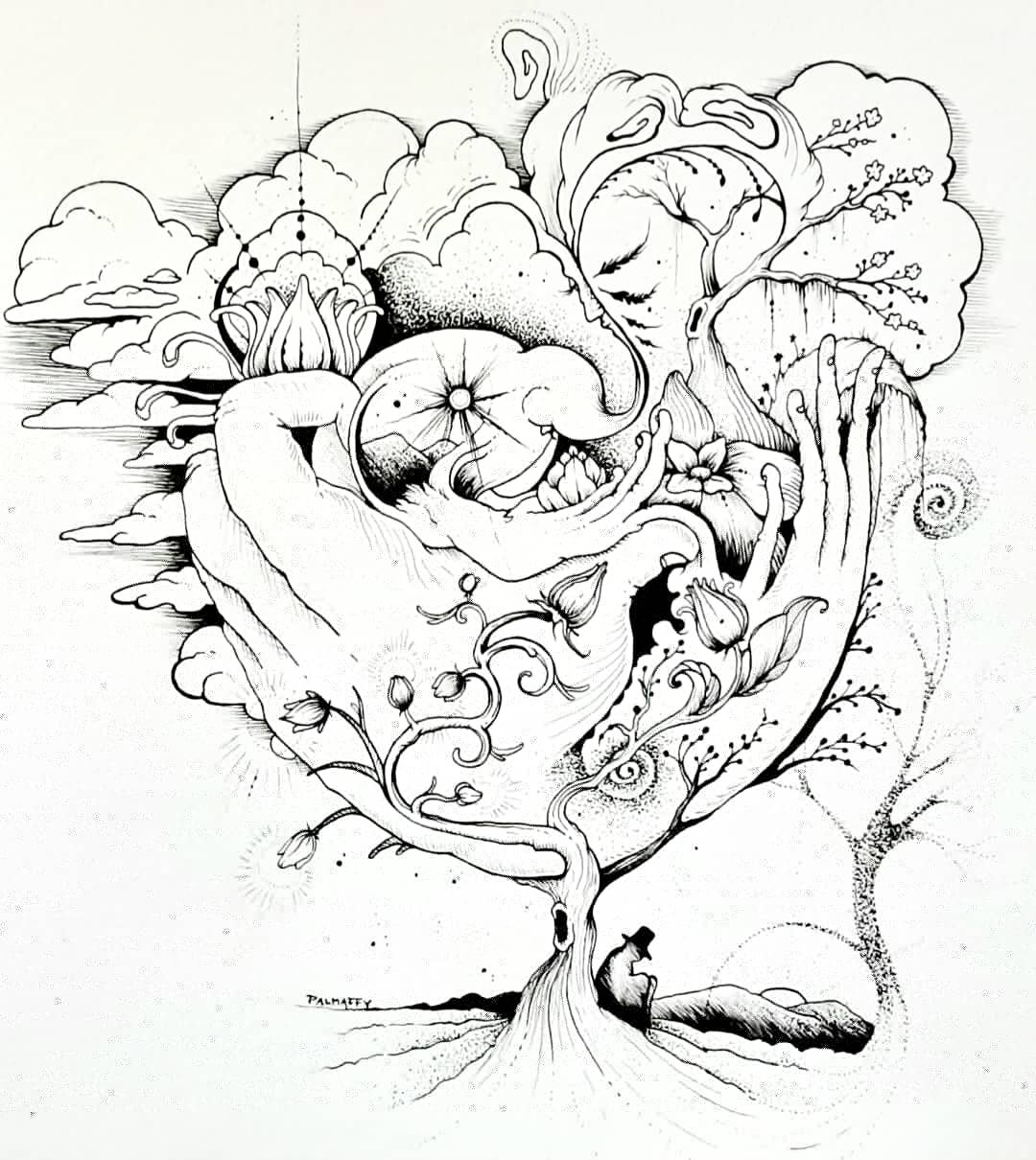 Image of Powers Within Original Drawing