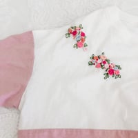 Image 4 of Rose Patch Oversized Pocket Tee