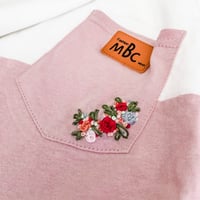 Image 3 of Rose Patch Oversized Pocket Tee