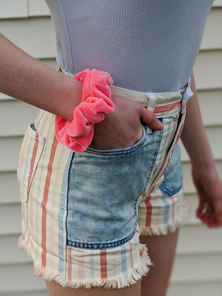 Image of Pastel Velvet Scrunchies