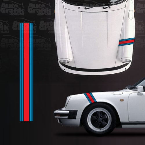 Image of MARTINI RACING FRONT GUARD STRIPE DECAL