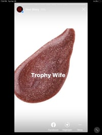 Image 3 of TROPHY WIFE(Dark mauve with silver sparkle)