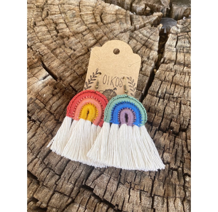 Image of Full Boho Rainbow Earrings 