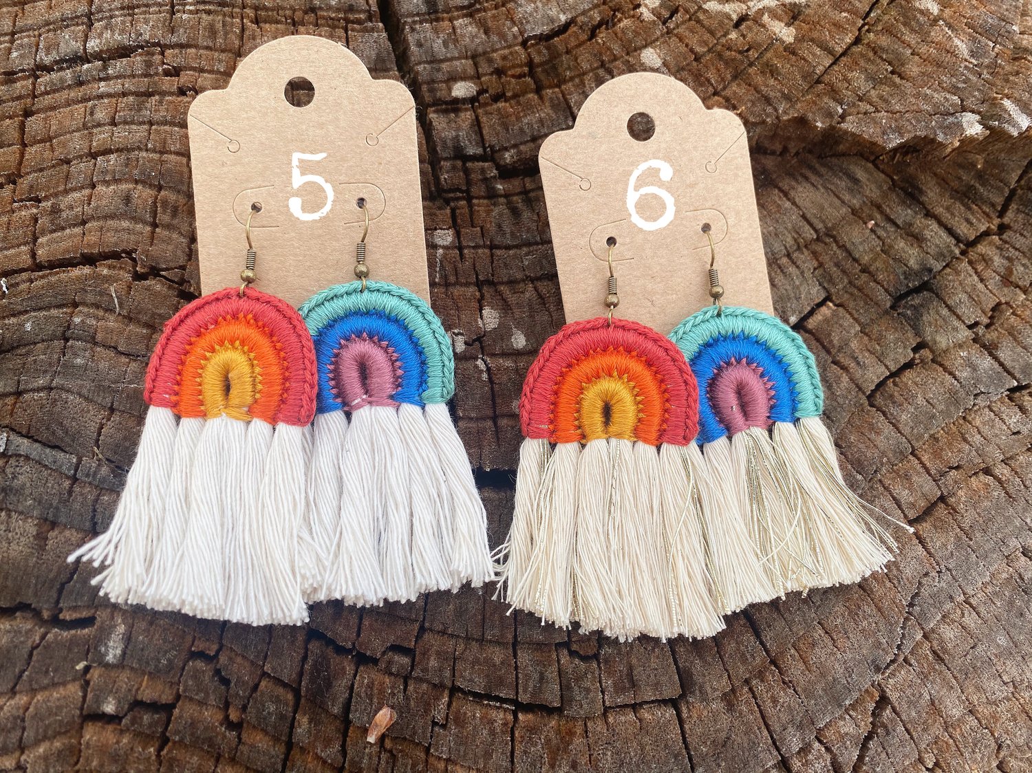 Image of Full Boho Rainbow Earrings 