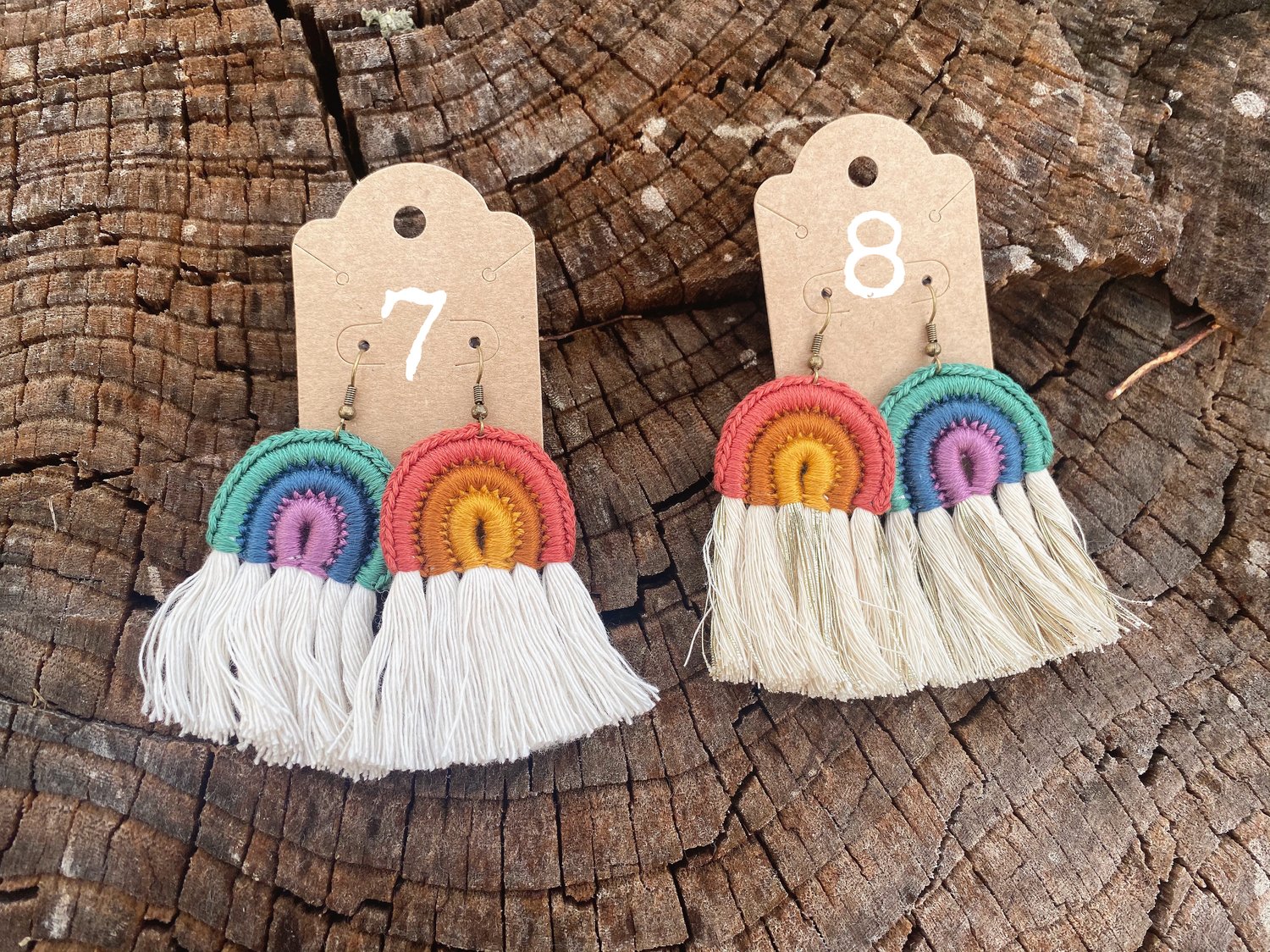 Image of Full Boho Rainbow Earrings 