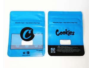 Image of Cookies Bags Empty 3.5 Size Smell Proof Mylar Bags