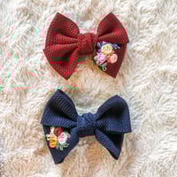 Image 1 of Rosette Large Bow Clip