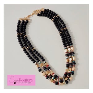 Image of Black Goddess Necklace