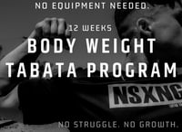 BODY WEIGHT TABATA PROGRAM