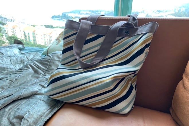 Image of Annette bag berlingot stripes