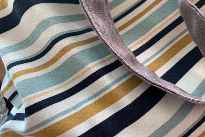 Image of Annette bag berlingot stripes