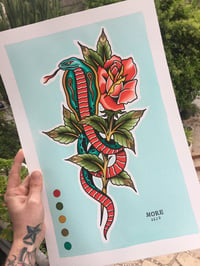 ROSE AND SNAKE