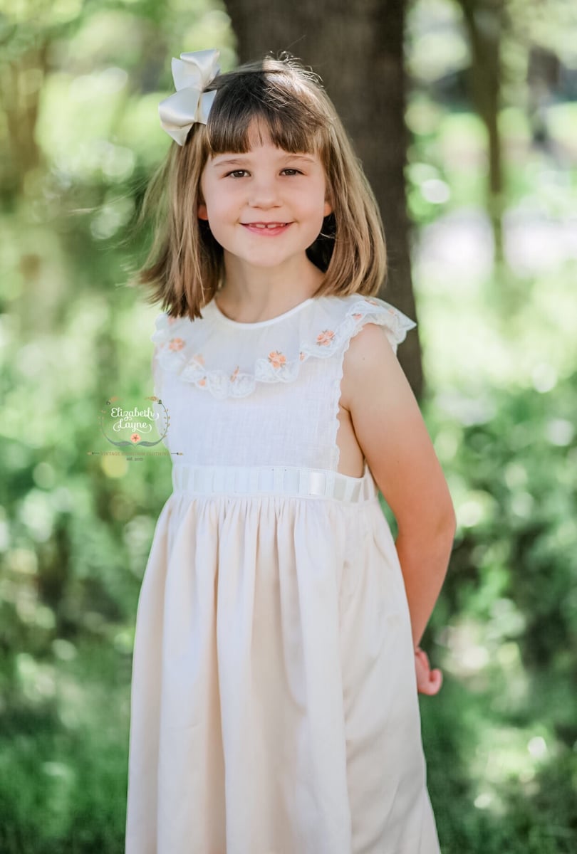 Lara Vintage Netting Primrose Dress & Sunsuit | Elizabeth Layne Heirloom