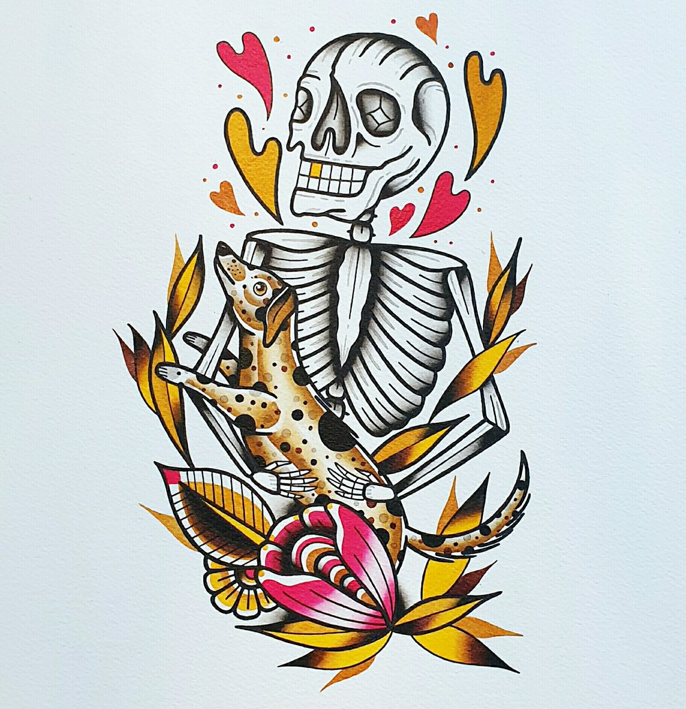 Image of Dogs until death pre-order print (A4)