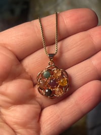Rose gold fidget necklace 