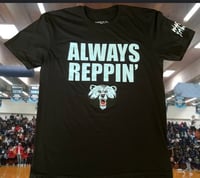 Image 1 of “Always Reppin” Blue Bear Pride (Fitted Tee)